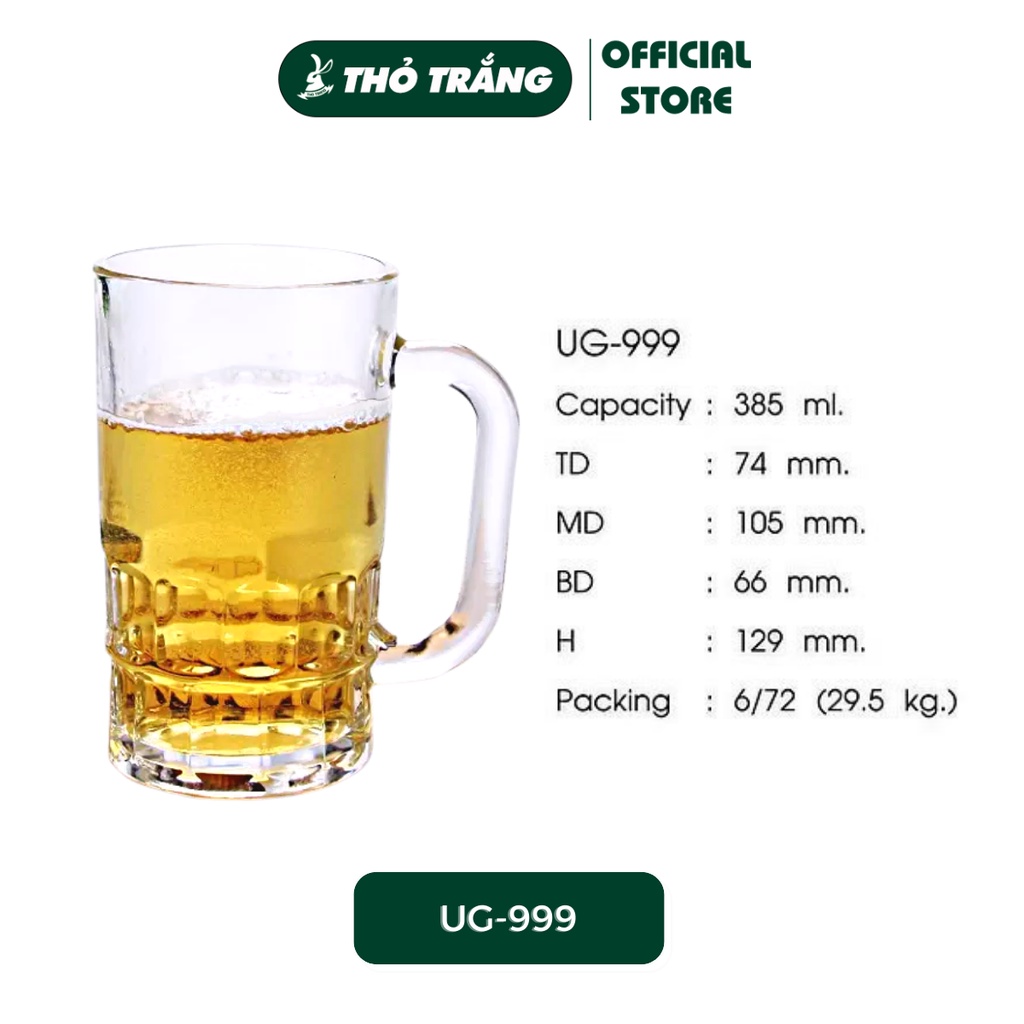 Ly Thủy Tinh Uống Bia Cao Cấp Union Glass Nhập Khẩu Thái Lan