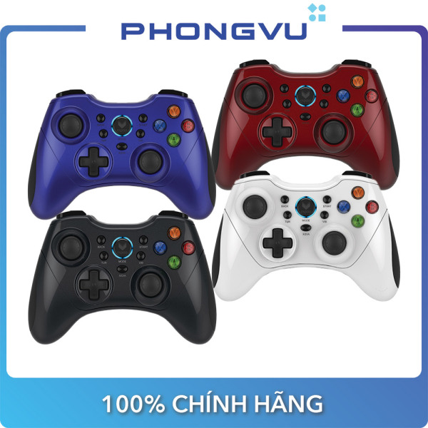 Tay cầm Gamepad không dây Rapoo V600S (Đen/Đỏ/Trắng/Xanh dương) - Bảo hành 24 tháng