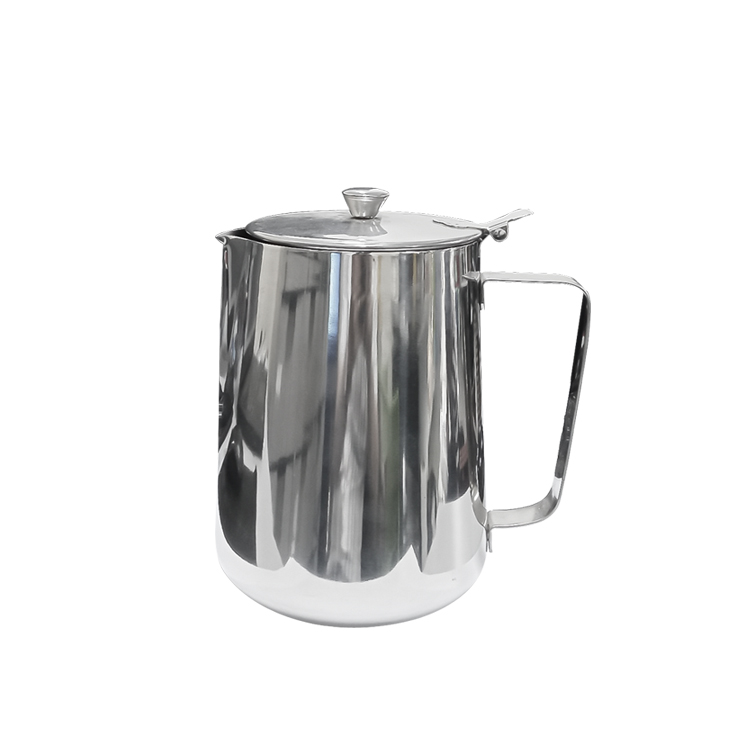 [Hcm]Stainless Steel Milk Frother with Lid 1000ml- 1500Ml-2000Ml
