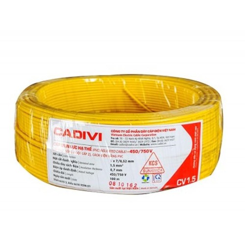Dây Điện Đôi CADIVI VCMD (2x0.5 - 2x0.75 - 2x1.0 - 2x1.5 - 2x2.5 mm) CADIVI dài 1 Mét