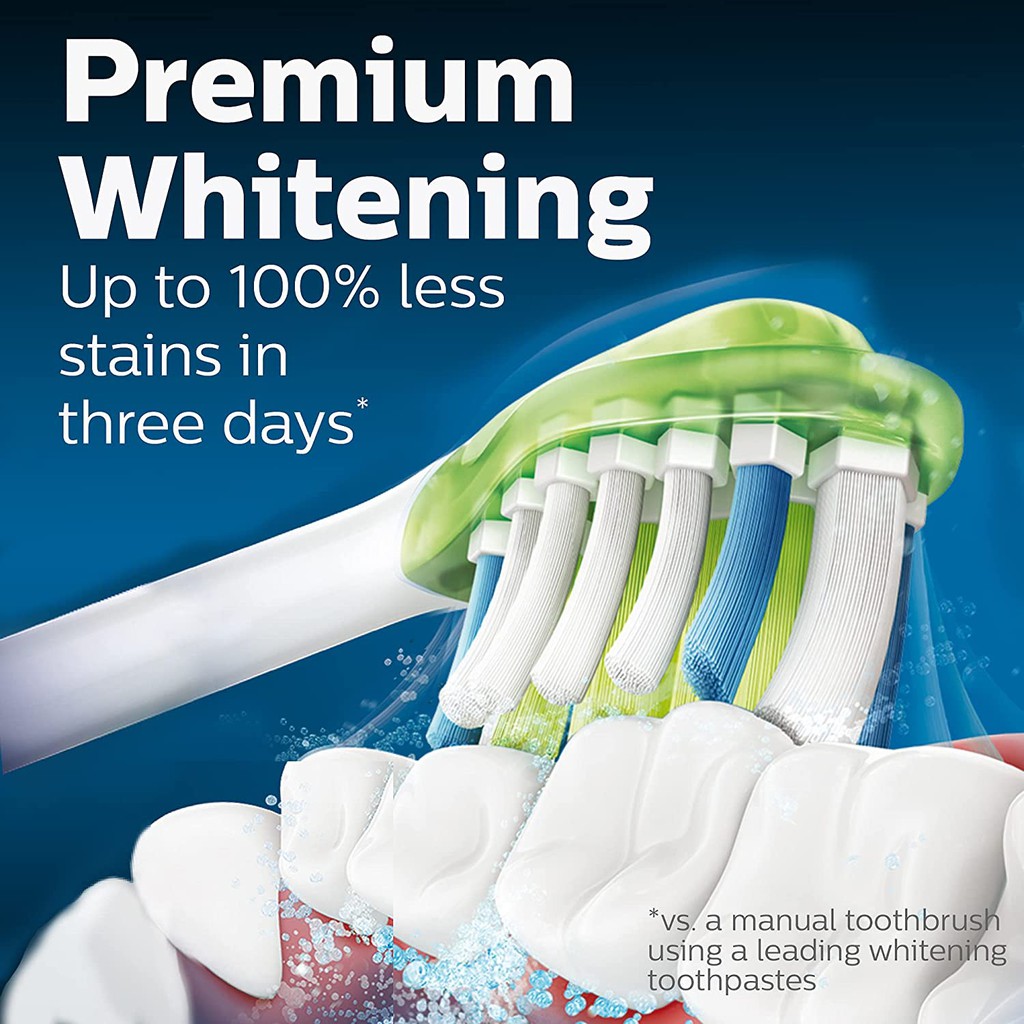 [Hàng Mỹ] Đầu bàn chải điện Philips Sonicare W3 PREMIUM White