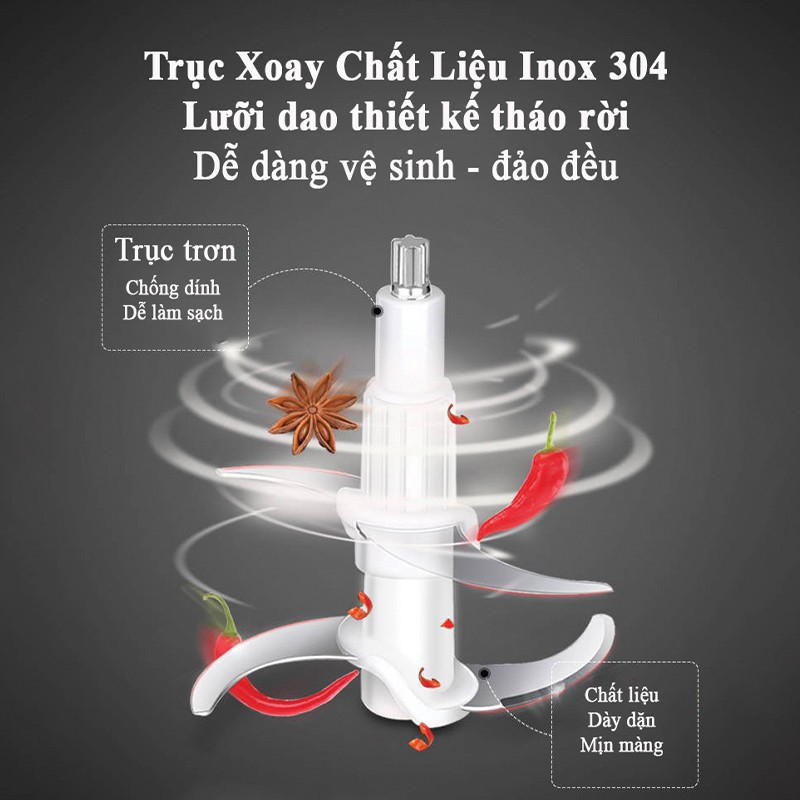 lưỡi dao máy xay thịt đa năng inox 4 lưỡi