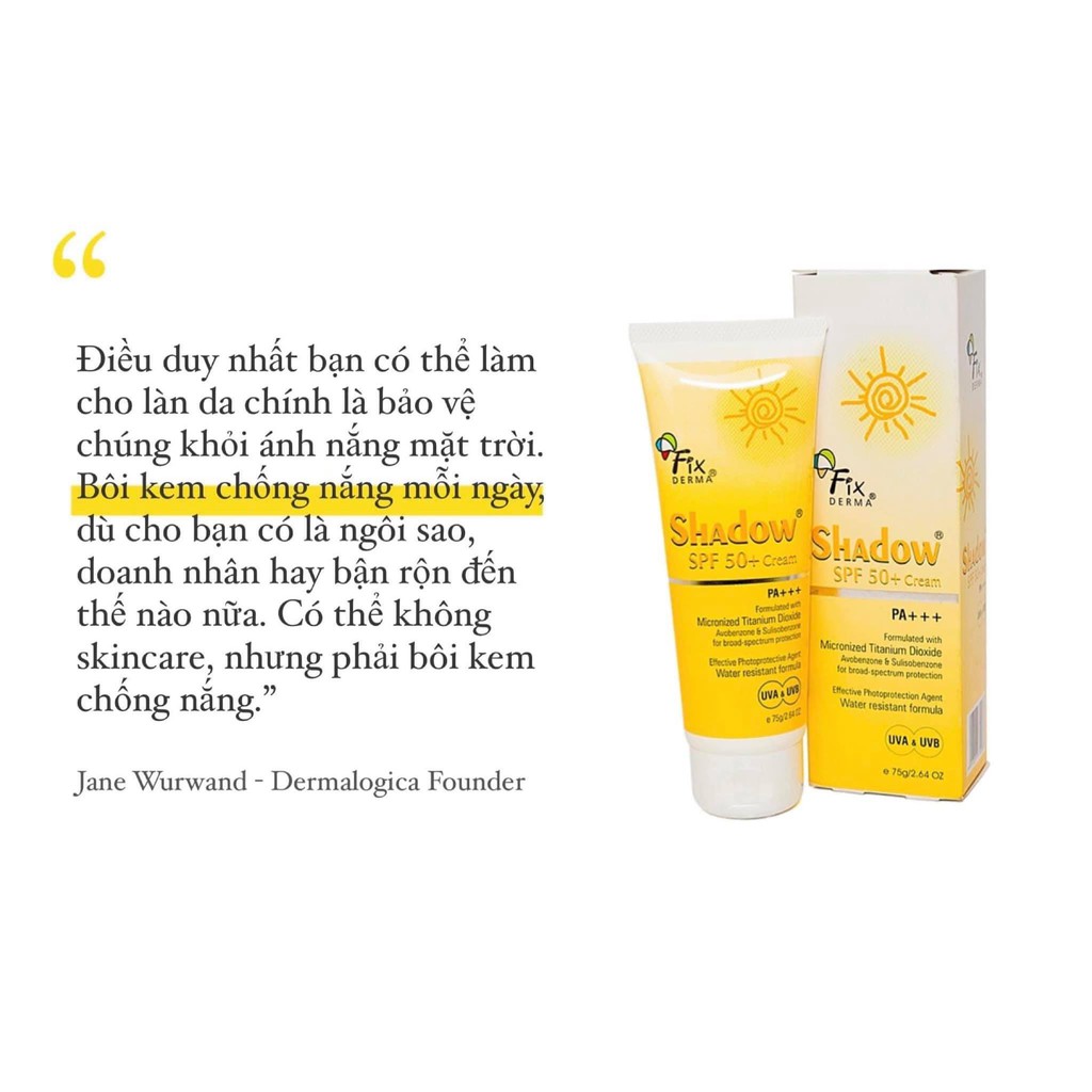 [HÀNG NHẬP KHẨU] Kem Chống Nắng Fixderma Shadow Cream