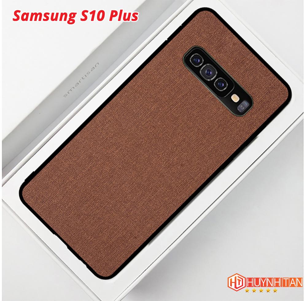 Ốp lưng samsung S10, S10 plus vải jean