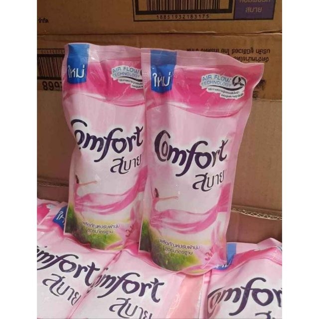 Combo 2 Túi Nước xả vải Comfort Thái bịch 500ml - Màu Hồng