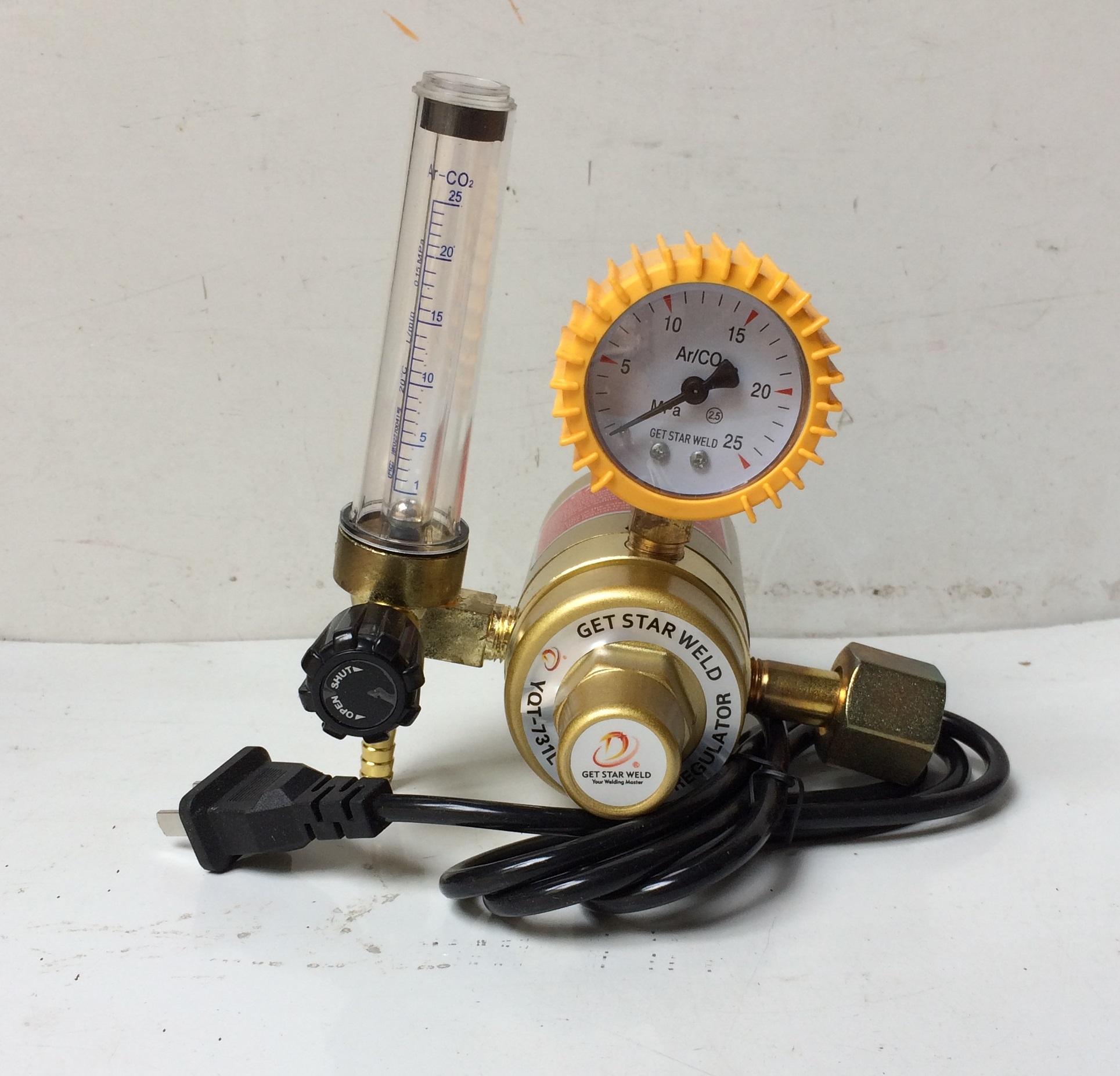 Argon regulator adjusment