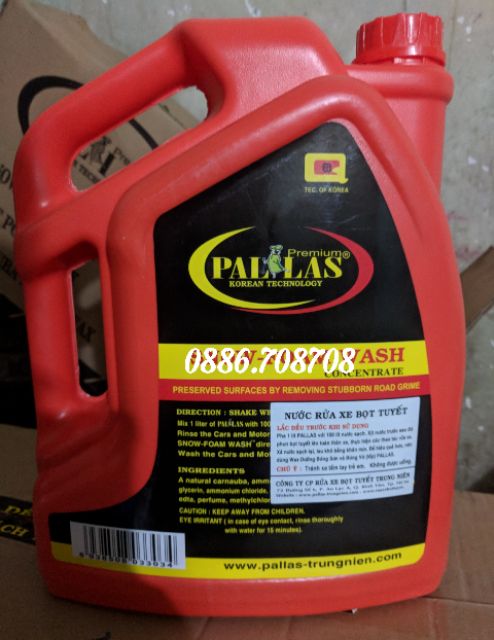 Pallas Bọt Tuyết Rửa Xe 6Lits