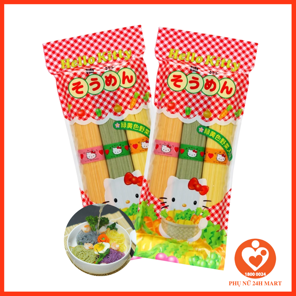 Mì Somen rau củ Hello Kitty cho bé [ HSD 2023 ]