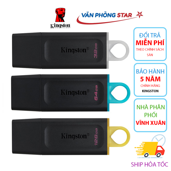 [RẺ VÔ ĐỊCH] USB kingston Gen 1 tại VANPHONGSTAR chính hãng bảo hành 5 năm dung lượng USB 32GB - USB 64GB - USB 128 GB tương thích cổng USB 2.0 , USB 3.0 , USB 3.2 tốc độ cao nhiều màu sắc lựa chọn