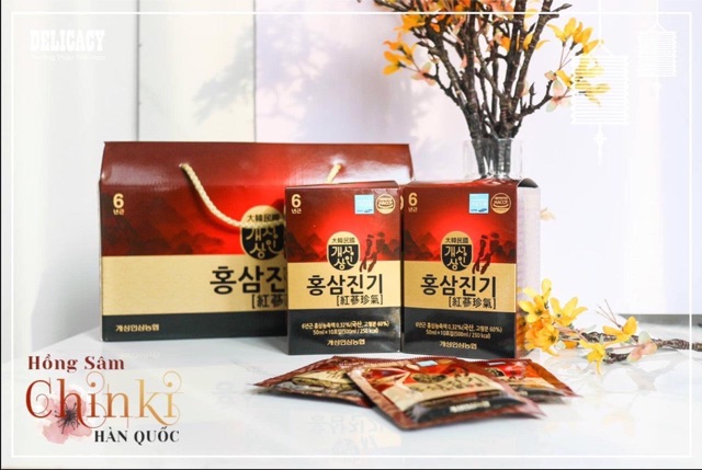 Nước hồng sâm chinki nonghyup hộp 30 gói