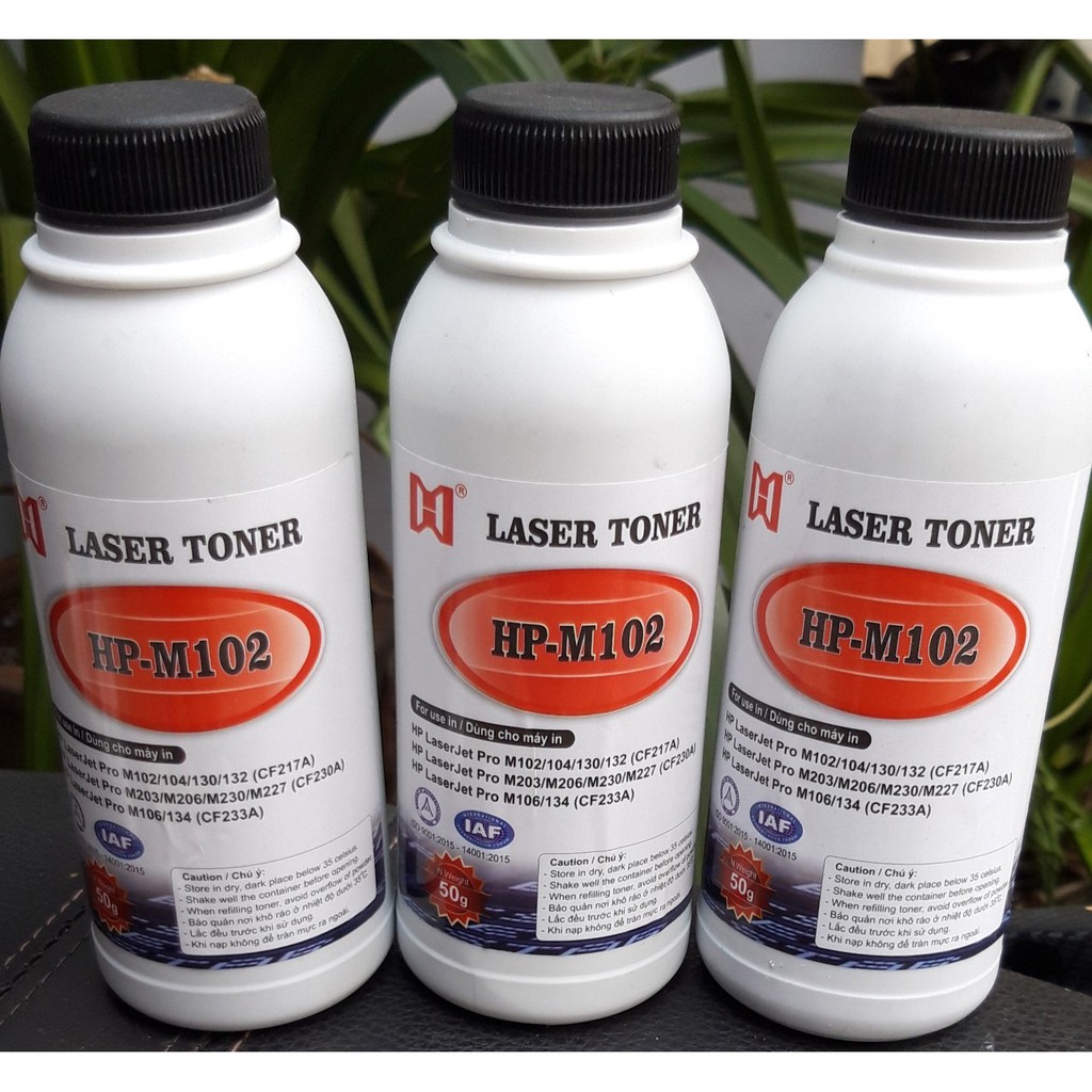 Combo 3 chai mực đổ máy  in laser HP Pro M102a (80G)