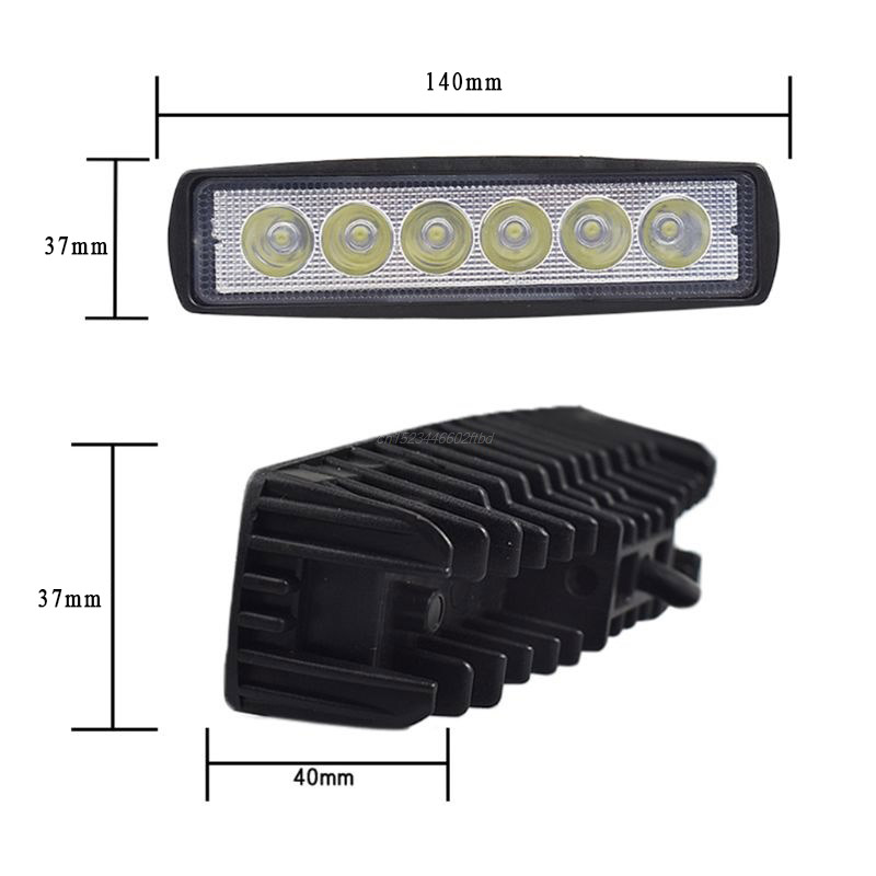 [HCM]Đèn Trợ Sáng 6 Bóng Dài 18W [ Tặng Công Tắc ]