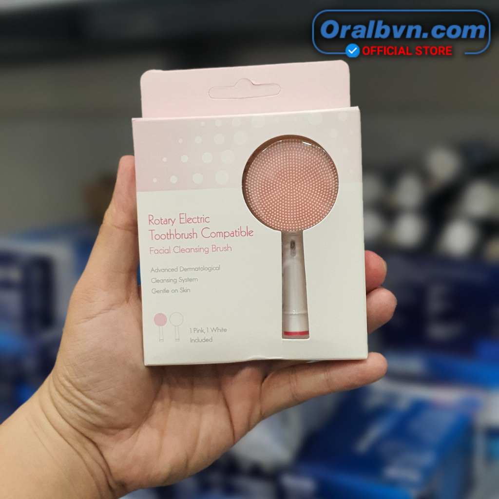 Đầu bàn chải thay thế Foreo giúp bàn chải điện Oral B thành máy rửa mặt & massage mặt tiện dụng, làm sạch lỗ chân lông