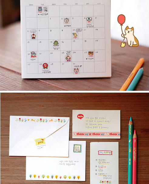 Set 6 Tờ Sticker Mèo Cute Trang Trí Sổ, Handmade