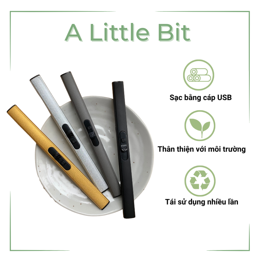 Bật Lửa Điện Dài đốt nến USB - A Little Bit