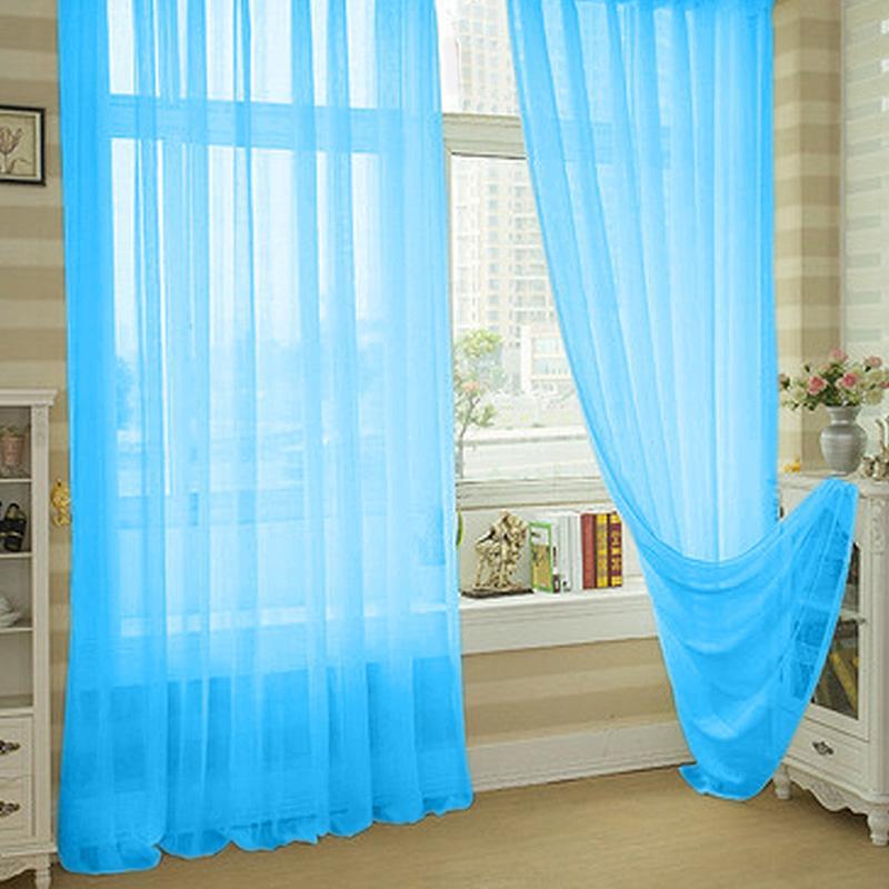 Rèm Cửa Vải Tuyn Hình Hoa Văn VAKIND (Trắng) - Quốc Tế