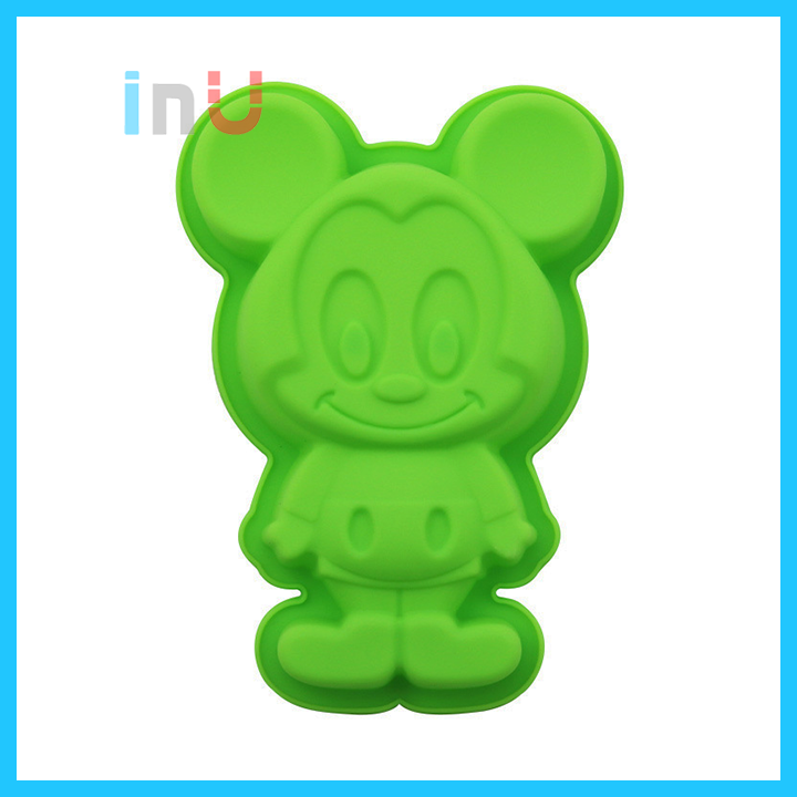 HCM - Khuôn silicon hoạt hình chuột Mickey nướng bánh bông lan làm rau câu pudding cute