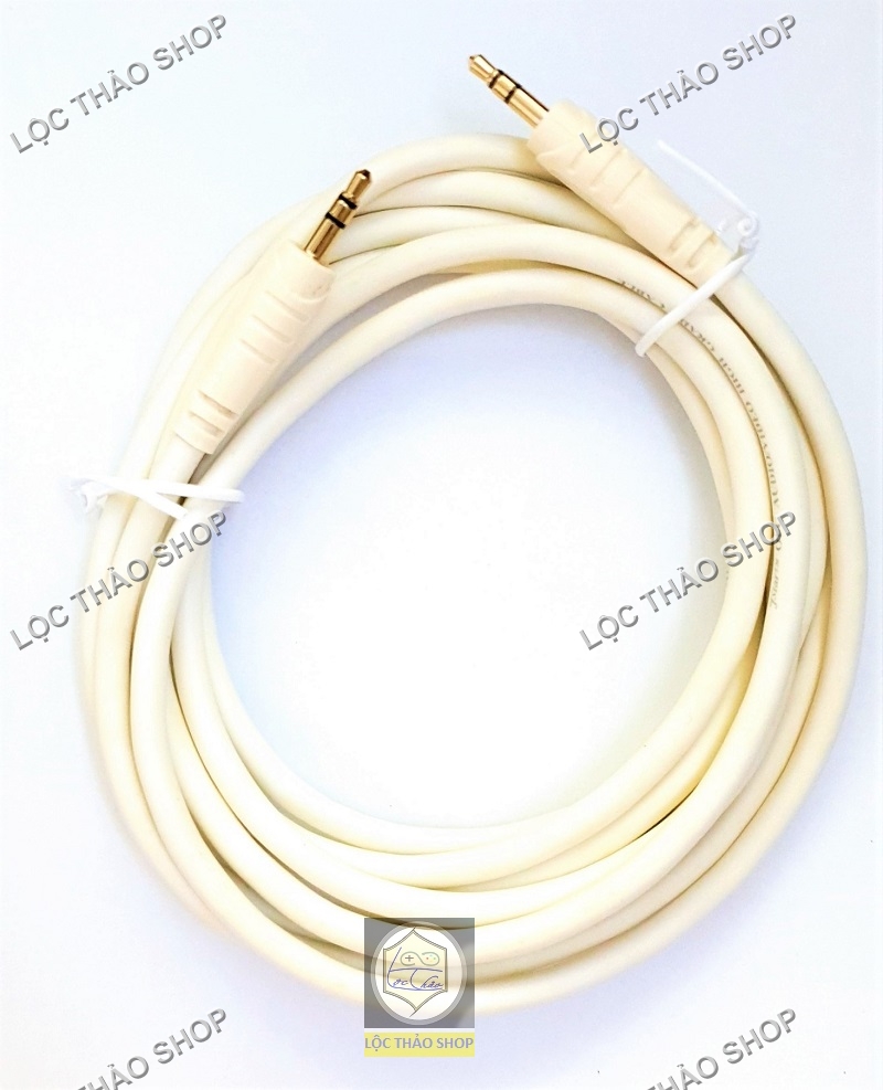 Cáp loa 2 đầu jack 3.5 dài 1.5M 3M 5M 10M 15M cao cấp (cáp 2 đầu 3.5, dây 2 đầu Jack 3.5)