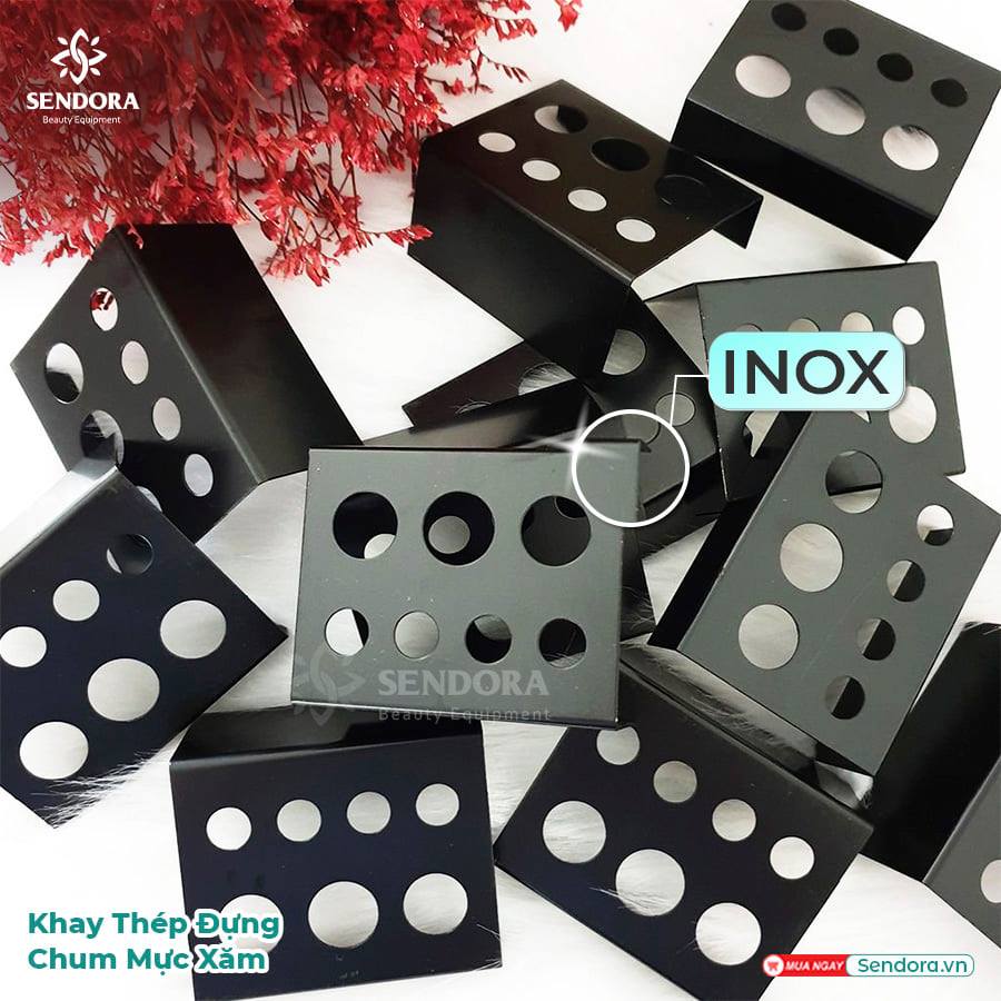 [HCM]Khay thép đựng chum mực xăm