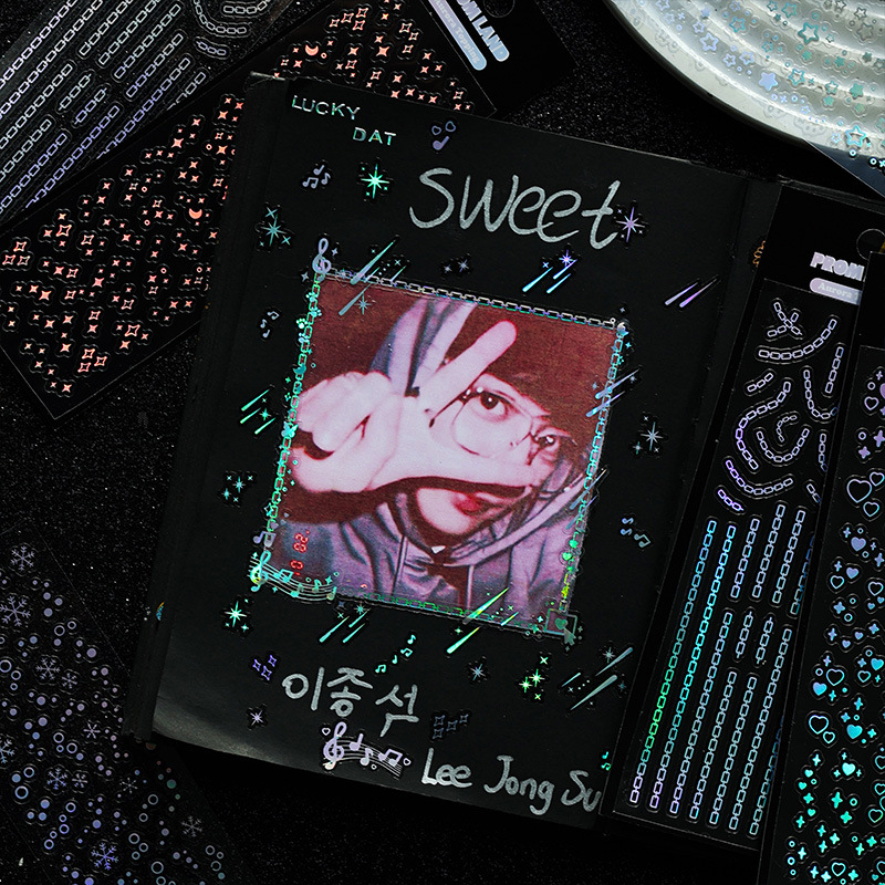 Set 12 Mẫu Sticker Topping Trang Trí