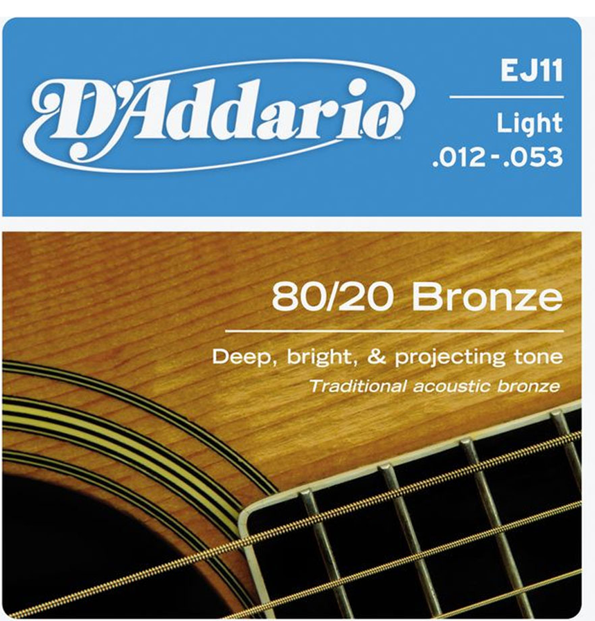 Dây đàn Guitar Aucostic Addario EJ 11 (cỡ 12-53)