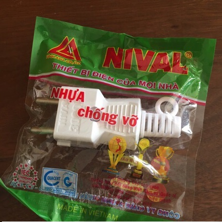 Chui phích cắm điện Nival chịu nhiệt cao 3000w trắng