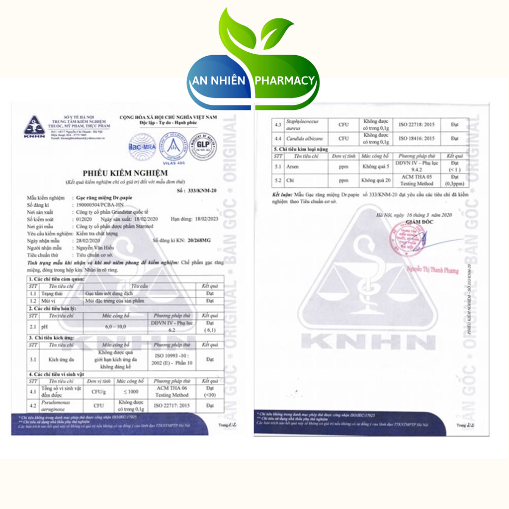 Gạc rơ lưỡi Dr.Papie vệ sinh răng miệng cho bé