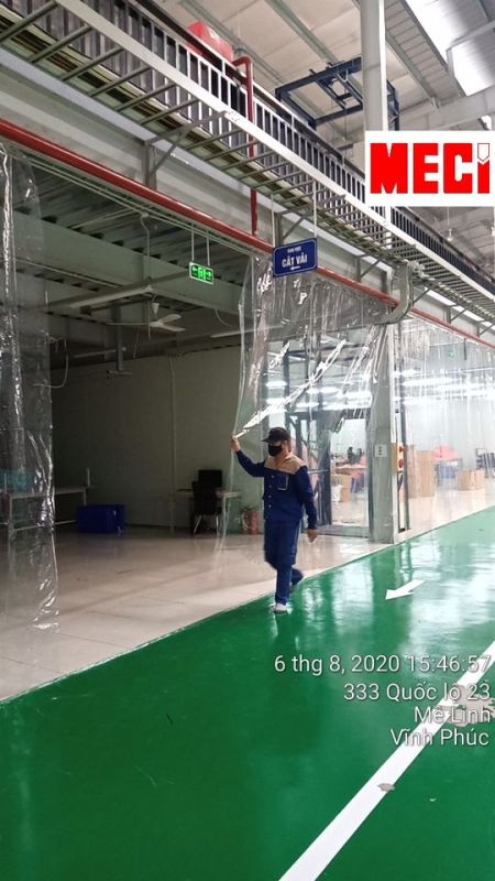 Rèm nhựa PVC khổ lớn dày 0.5 đơn giá trên m2