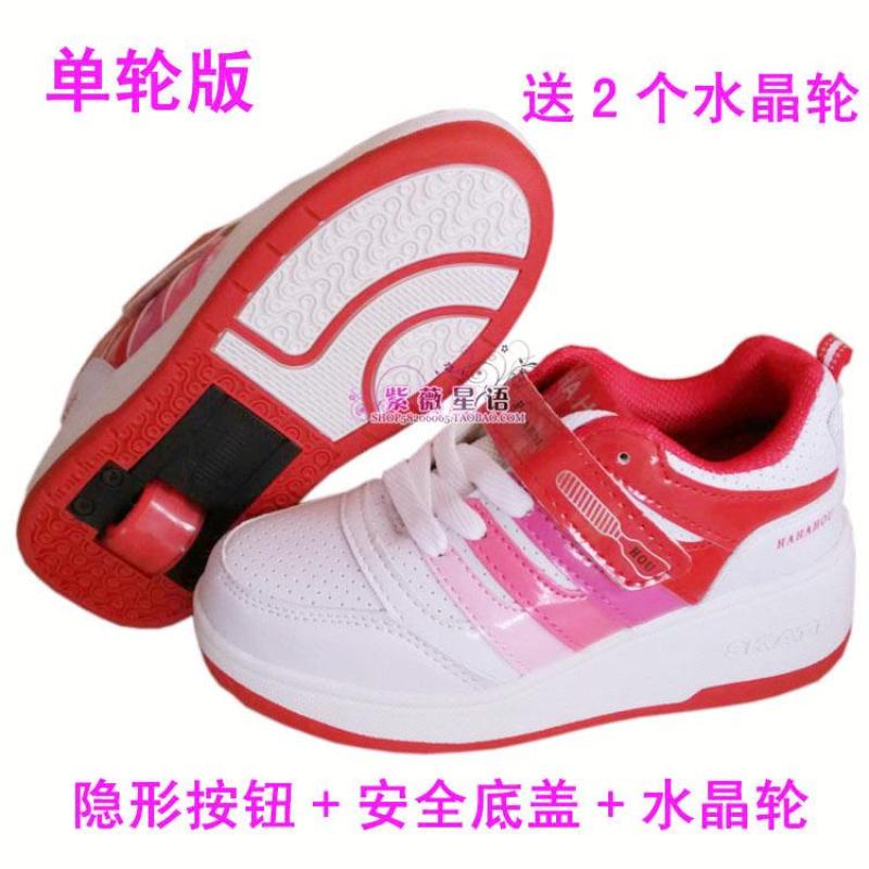 Phân phối Giày Bánh Xe Cho Trẻ Em Người Lớn Đôi Nam Giới Và Phụ Nữ Trẻ Em Tự Động Không Lộ Nút Bấm Nổ Đi Có Giày Bánh Xe Mùa Xuân