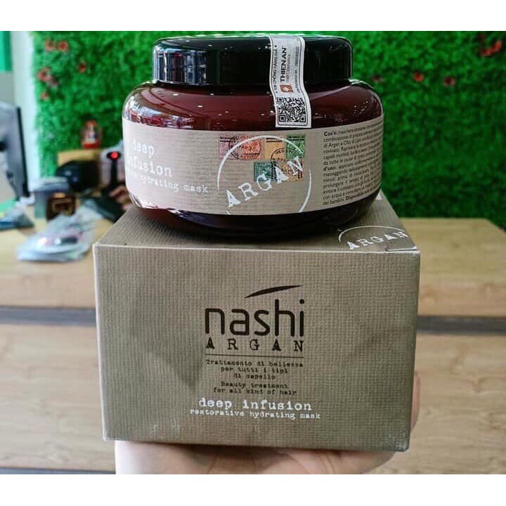 Dầu hấp Nashi Argan phục hồi tóc 500ml-250ml