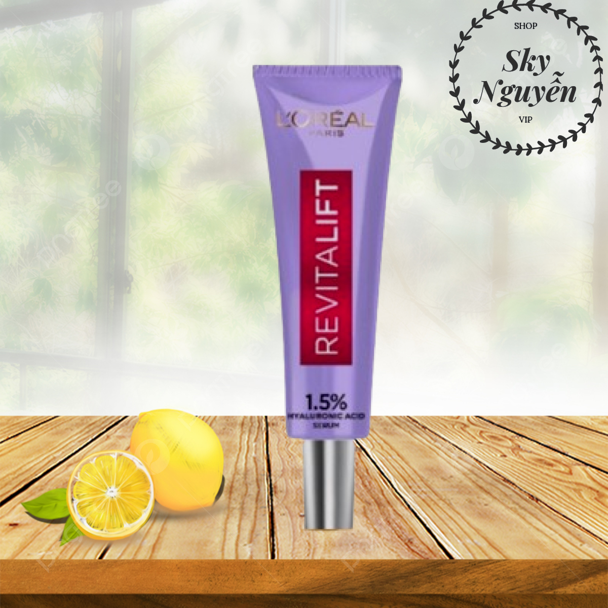 Serum siêu cấp ẩm sáng da Loreal Paris pure Hyaluronic Acid 1.5% 7.5ml.