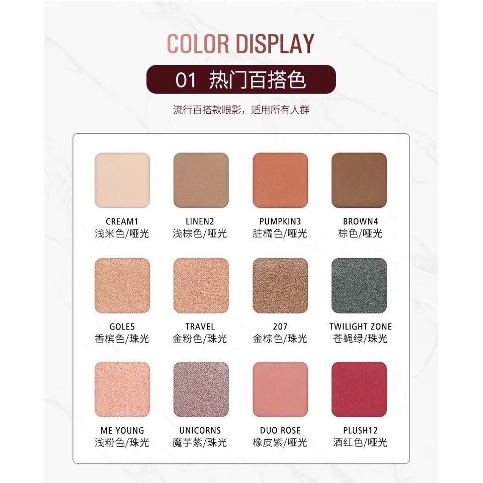 Phấn mắt 12 ô LAMEILA