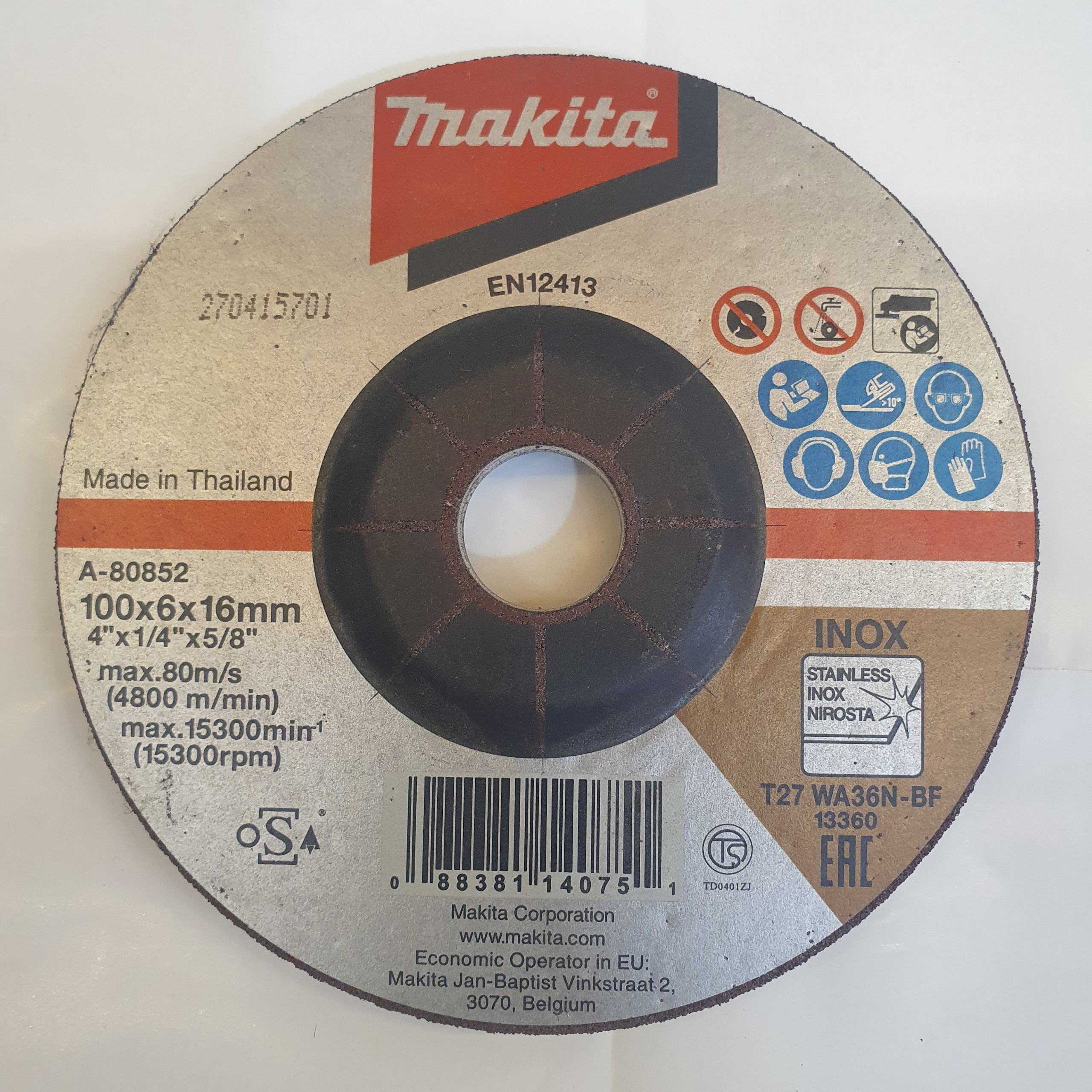 Đá mài cho inox makita a-80656