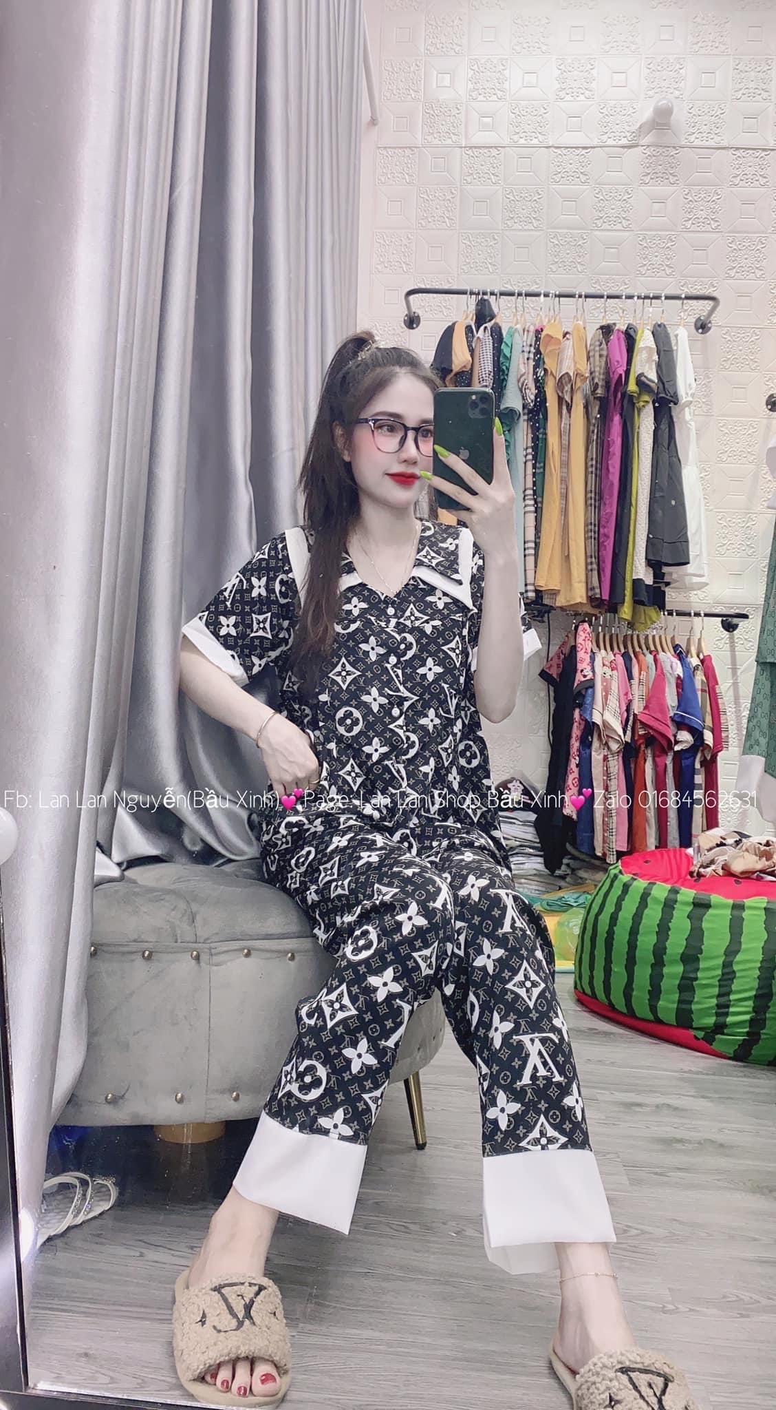 (Xả kho bộ dài lụa hè) Bộ bầu Dài lụa Hàn và cho con bú khoá kéo