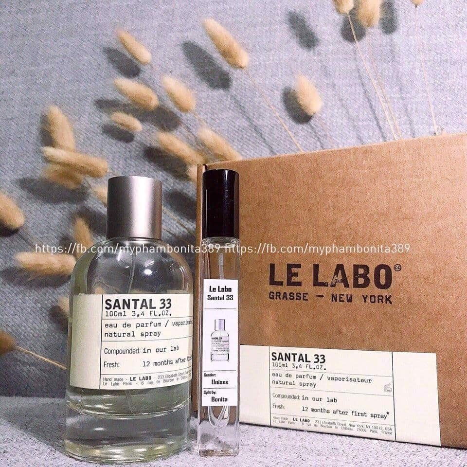 [Chiết 10-20-30ml Sale 50%] nước hoa unisex Le Labo Santal 33