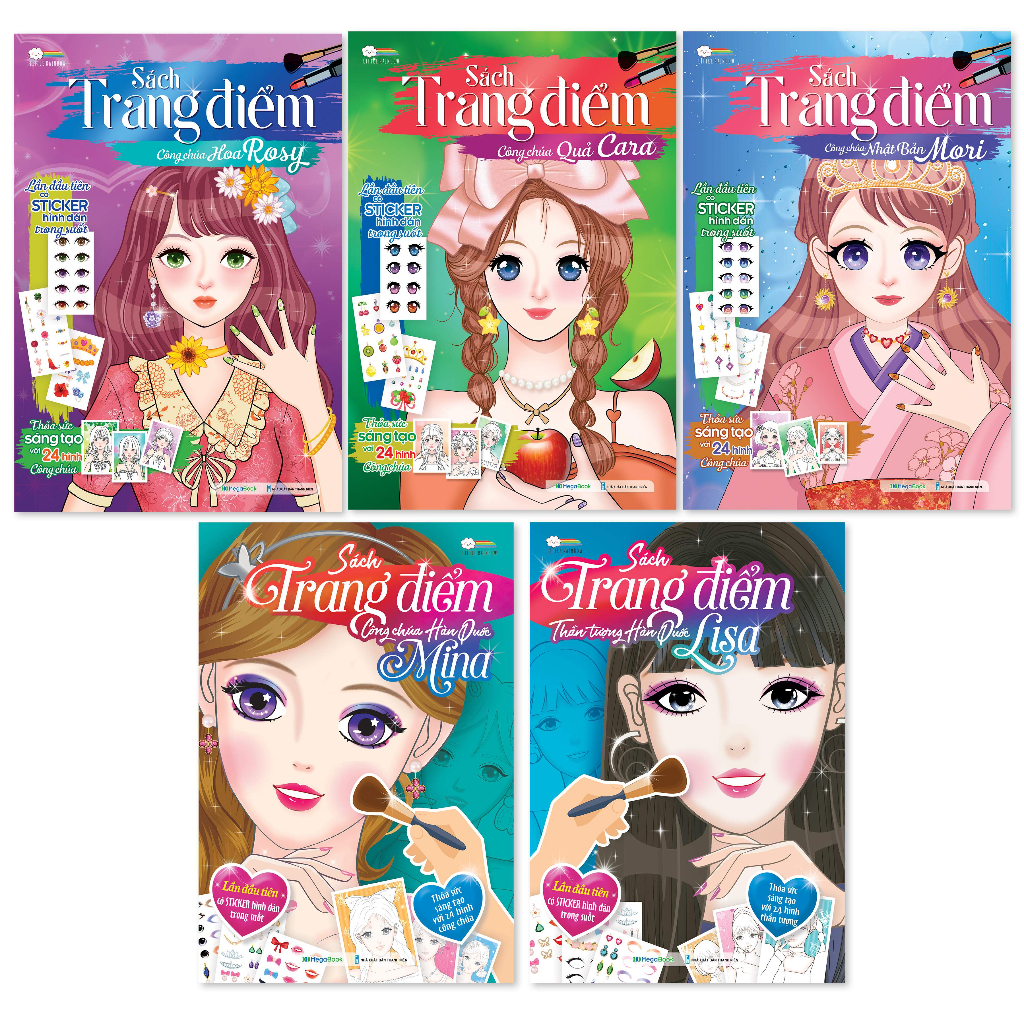 Combo Sách trang điểm công chúa