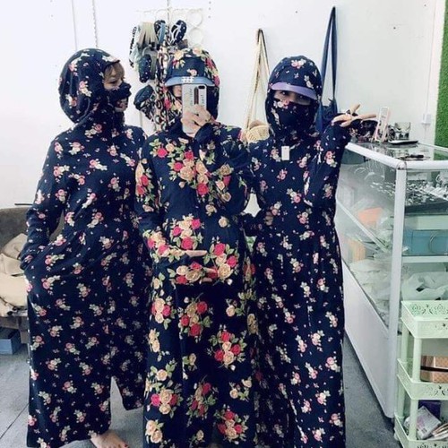 Áo chống nắng toàn thân 2 lớp vải lanh siêu mát, dày dặn