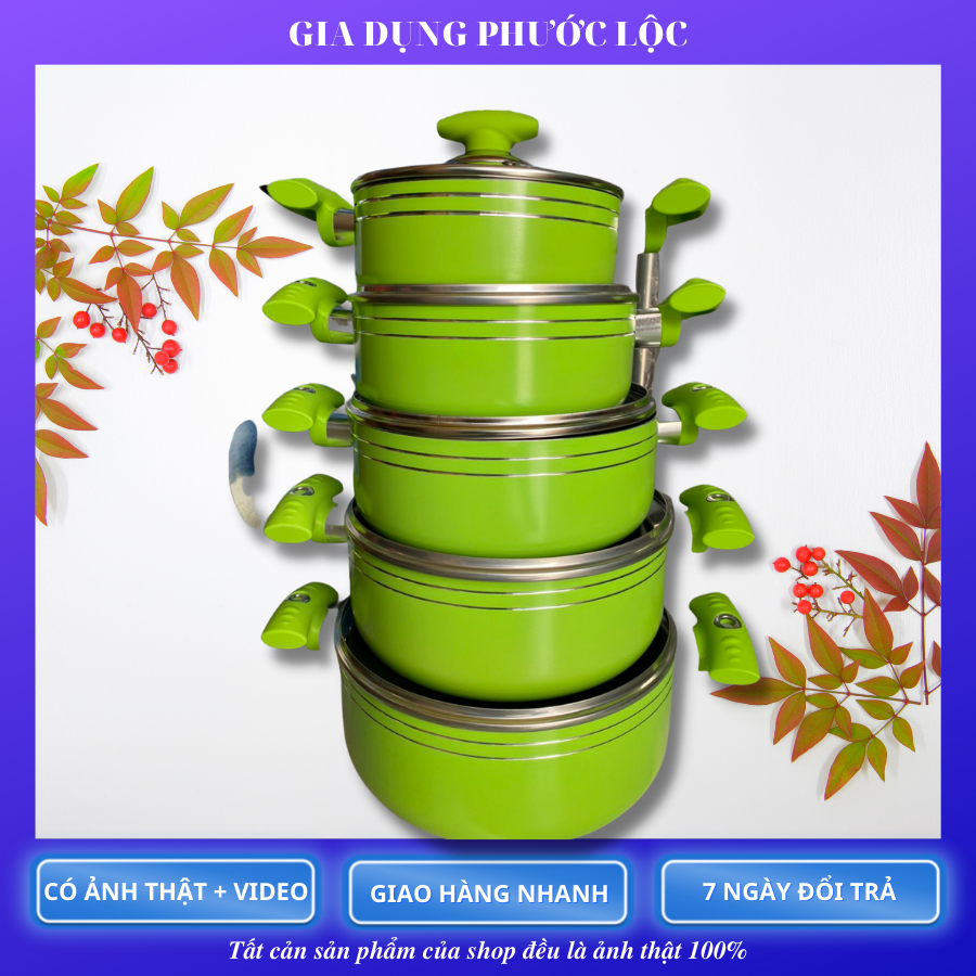 BỘ NỒi 5 HỘP KIM