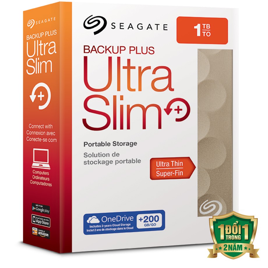 [HCM]Ổ cứng Di Động Seagate 1TB Backup Plus Ultra Slim 3.0 2.5