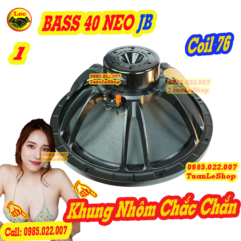 Loa bass 40 từ neo 120mm jb coil 76mm – 01 loa bass 4 tấc từ neo