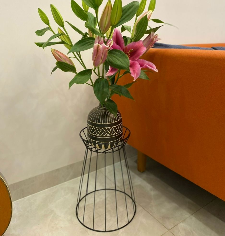 Chân Đế Kê Chậu Đôn Kim Cương cao 40cm