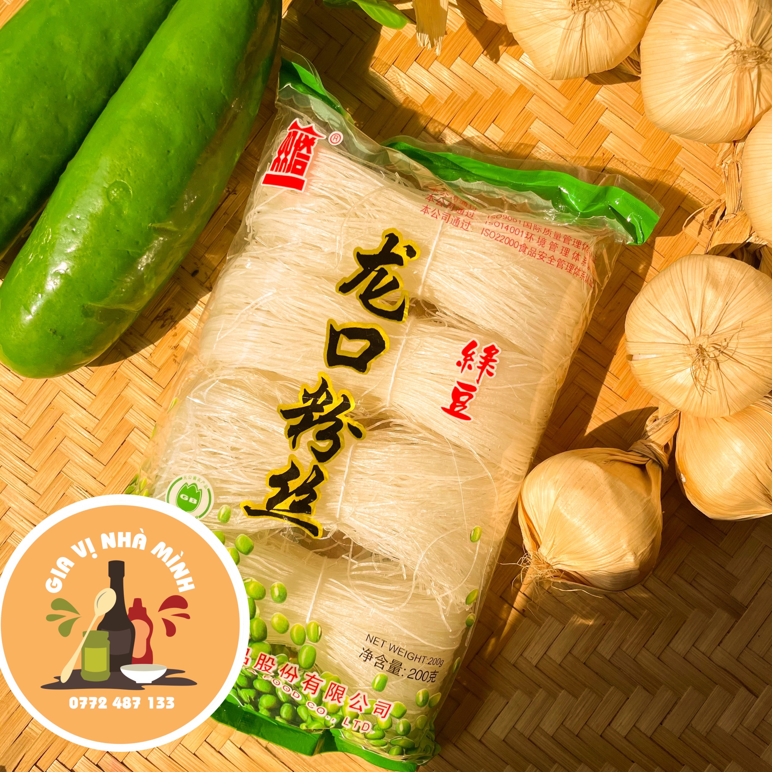 Bún tàu đậu xanh tháp đôi- gói 200gr