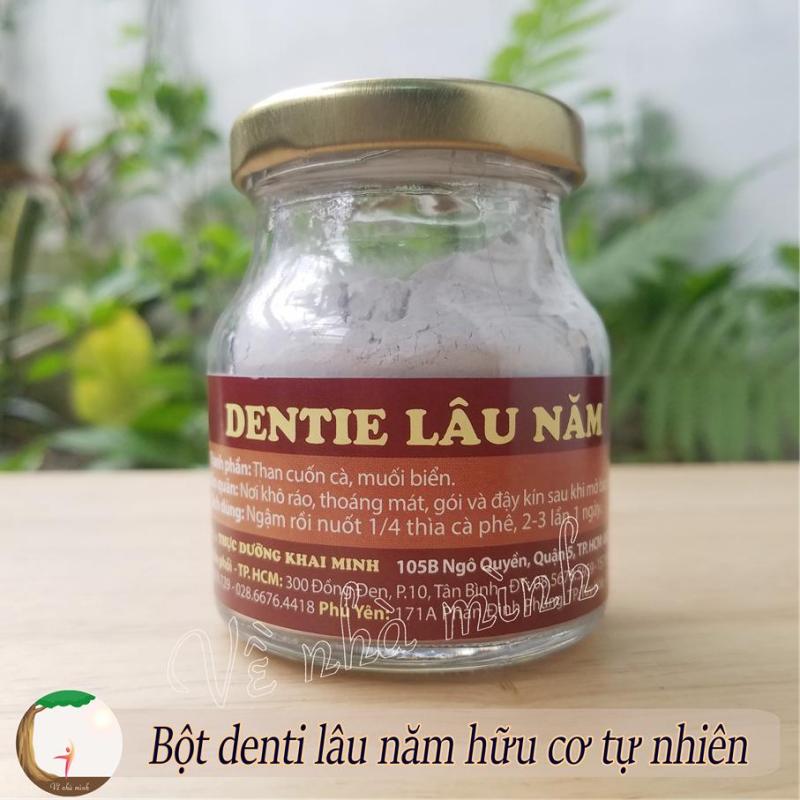 BỘT DENTIE LÂU NĂM HỮU CƠ TỰ NHIÊN (dentie ngậm dịu êm khỏe họng và phổi, denti thực dưỡng Khai Minh) cao cấp
