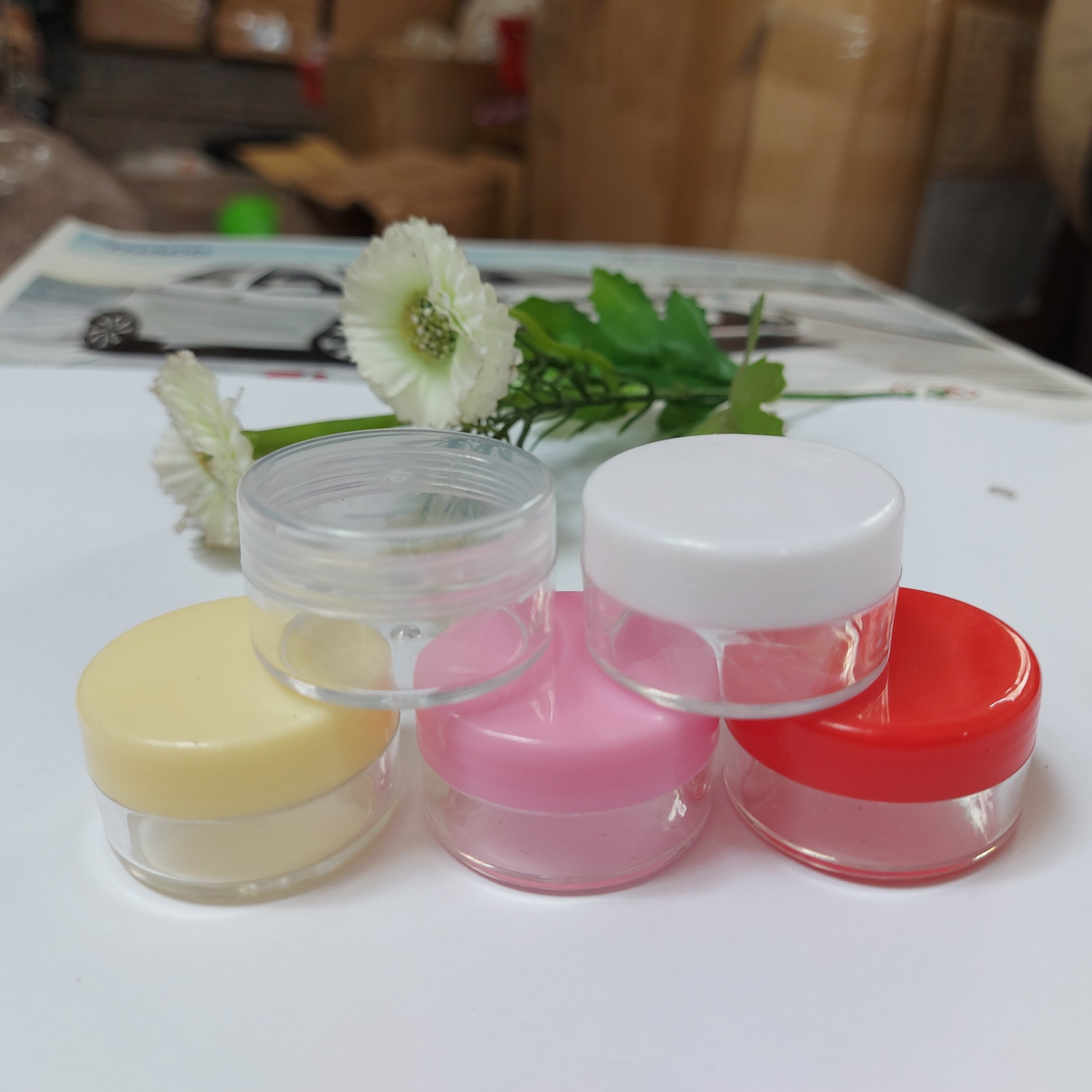 100 hũ nhựa tròn chiết mỹ phẩm 5g và 10g - Hủ đựng kem face du lịch.