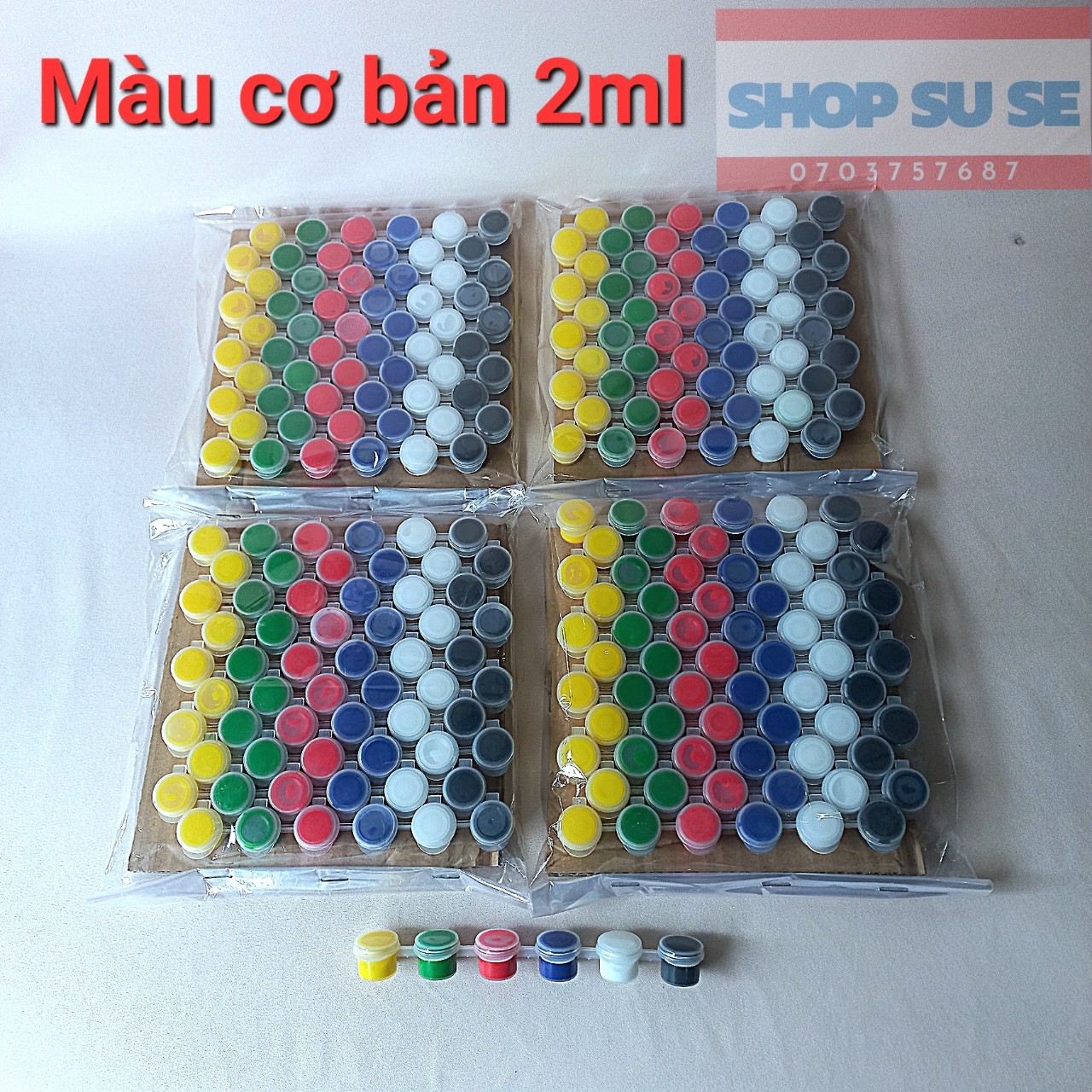 Combo 30 vĩ màu nước tô tượng. Hũ 2 ml