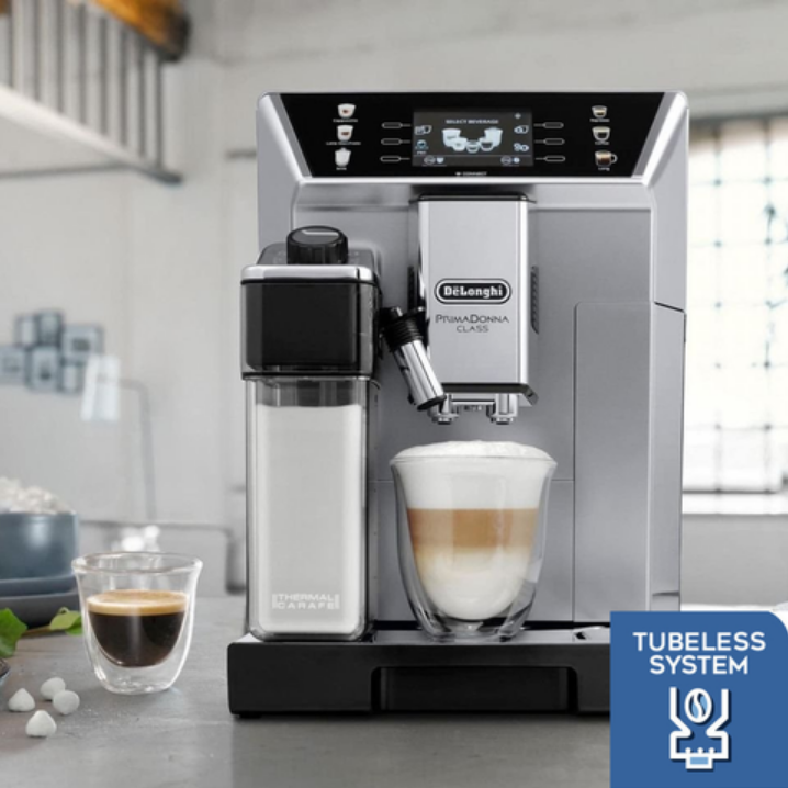Máy Pha Cà Phê Tự Động DeLonghi PrimaDonna Class ECAM 550.85.MS, Delonghi Coffee Maker, Máy Pha Cafe, Espresso, Capuccino, Kết Nối App, 19 Bar, 2L, Tự Vệ Sinh, Bình Tạo Bọt Rời, Nhập Italy, BH 12 Tháng