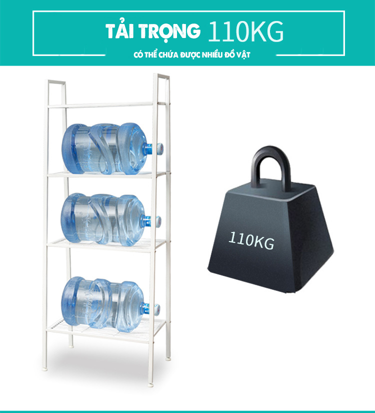 Kệ sắt đa năng 4 tầng  phong cách IKEA (K4T01)