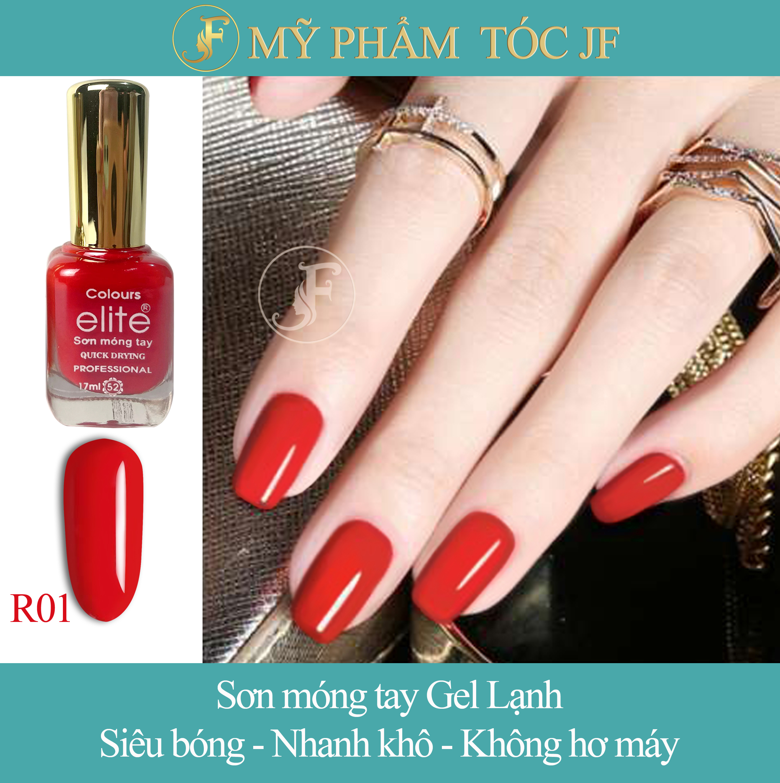Sơn móng tay gel lạnh cao cấp 16ml tone đỏ - hồng (không cần hơ máy)