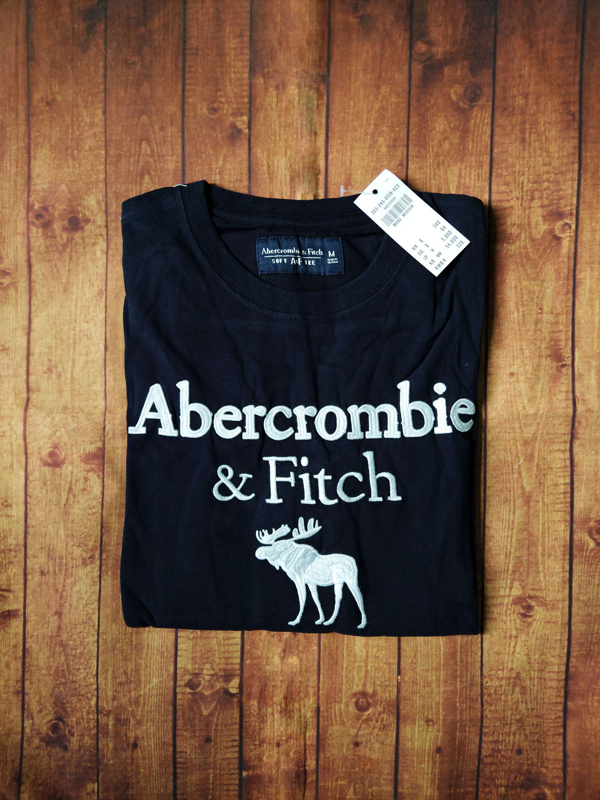 Áo thun tay dài Abercrombie Navy new
