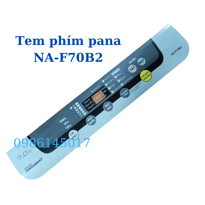 Tem phím máy giặt panasonic